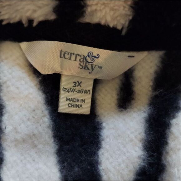 Terra & Sky 1/4 Snap Up Pullover Fleece Plus Size 3X - Picture 6 of 9